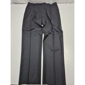 VTG Asher Dress Pants Men's 44x36 Gray Black Wool Pleated Unhemmed NWT